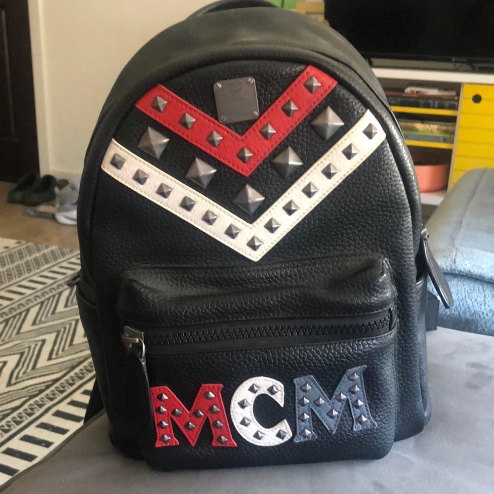 MCM LEATHER BACKPACK